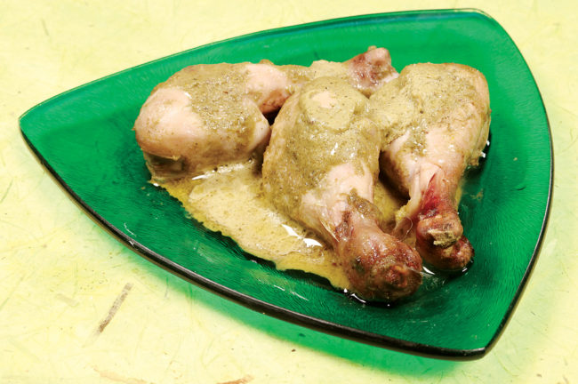 chicken in butter milk and mint Recipe