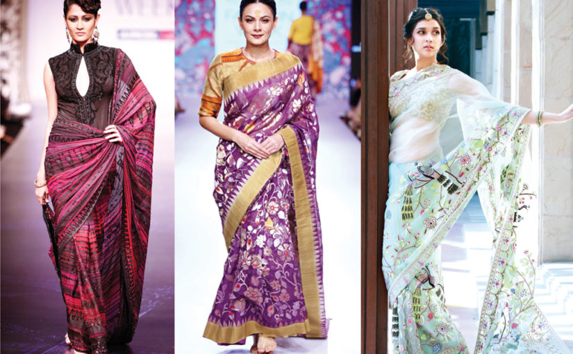 শাড়িতে হট্ লুক