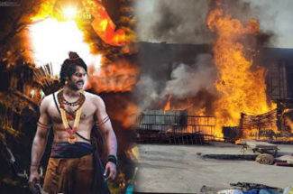 Fire in the sets of Adipurush