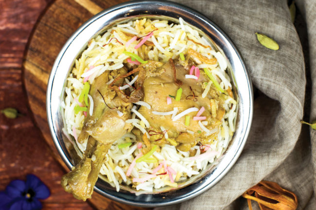 সুফিয়ানি চিকেন বিরিয়ানি আর ওয়ালনাট প্যানকেক